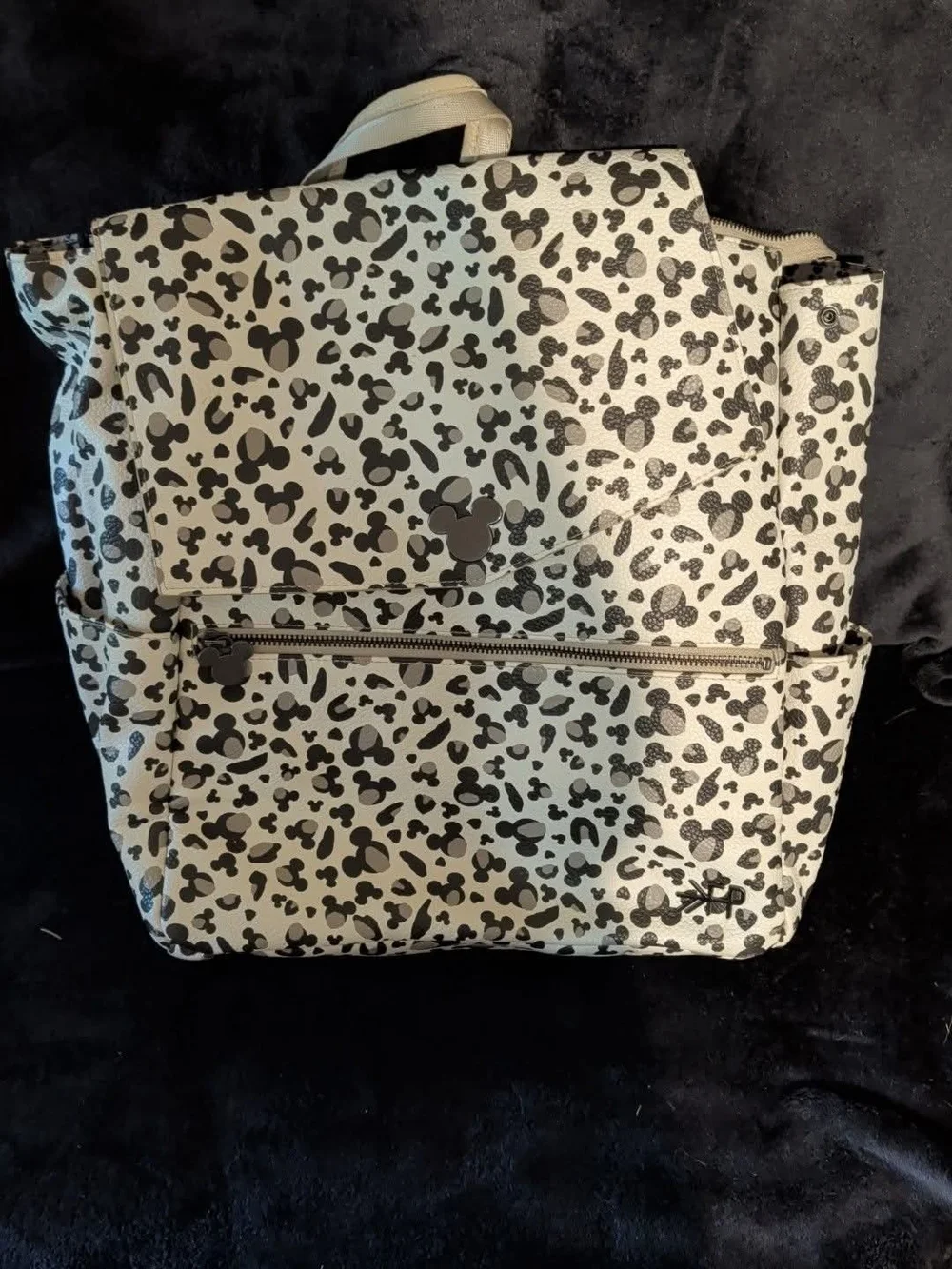 Disney White and Black Patterned Women’s Backpack Tote